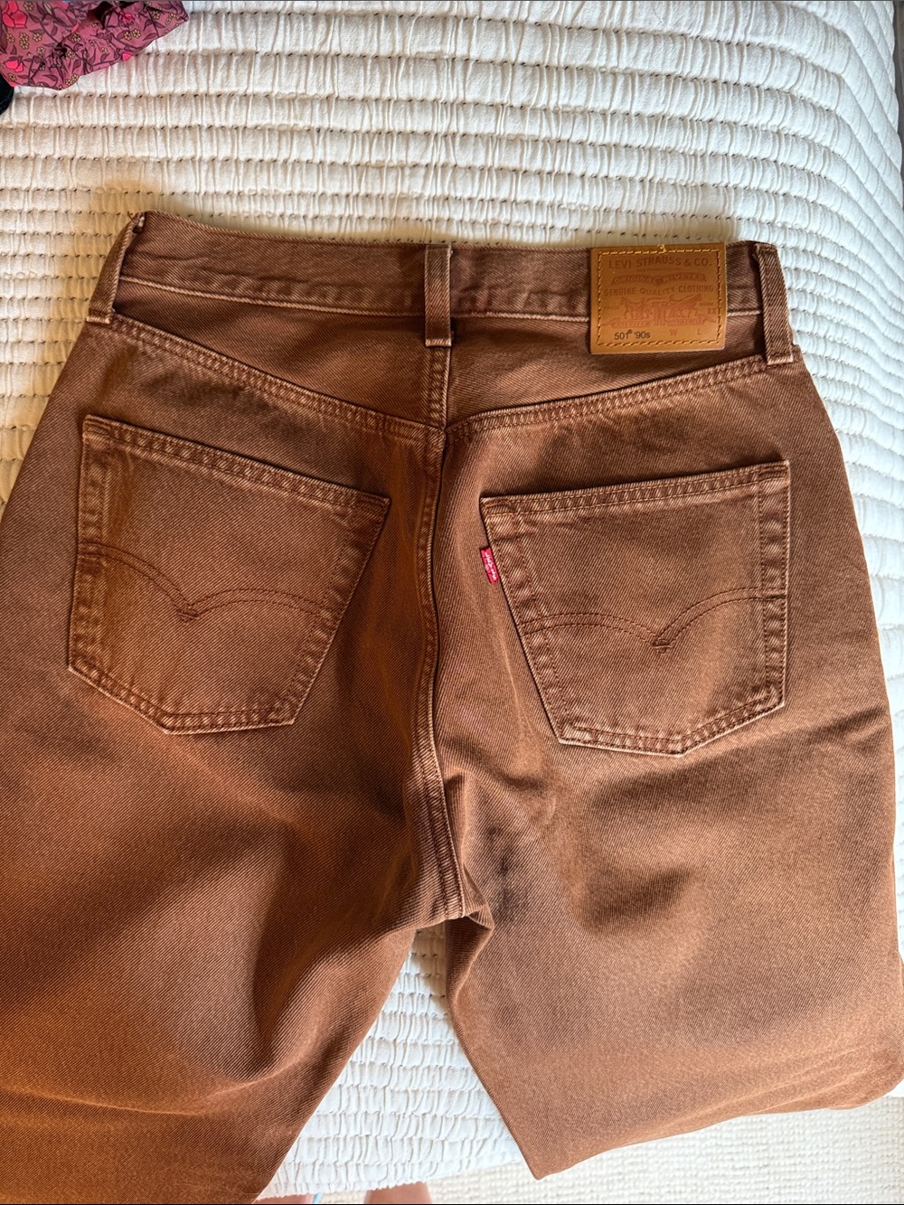501 90s ankle jeans in saddle brown - Picture 4 of 5